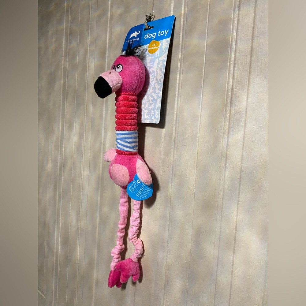 Brand New Animal Planet Dog Toy With Squeaker Long Leg 18”
